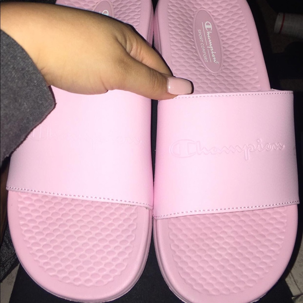 Brand new never worn champion slides!